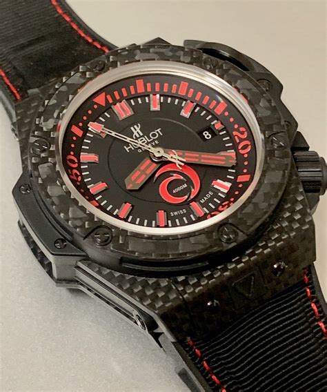 Hublot King Power Alinghi 4000 Diver Carbon Fibre Ref .